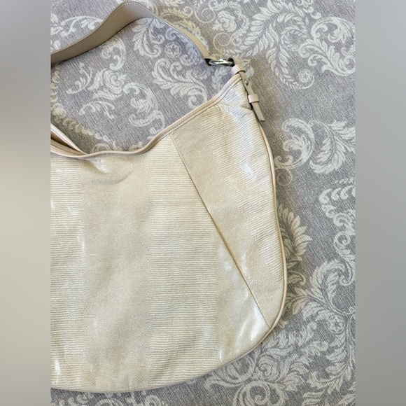 Cream Leather Hobo Purse - Picture 4 of 7
